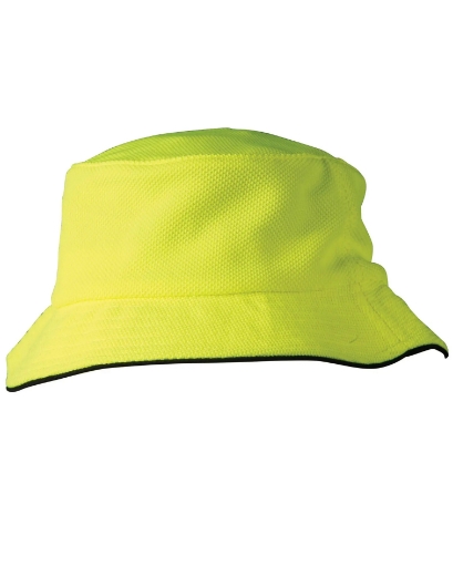 Picture of Winning Spirit, Pique mesh w sandwich trim bucket hat